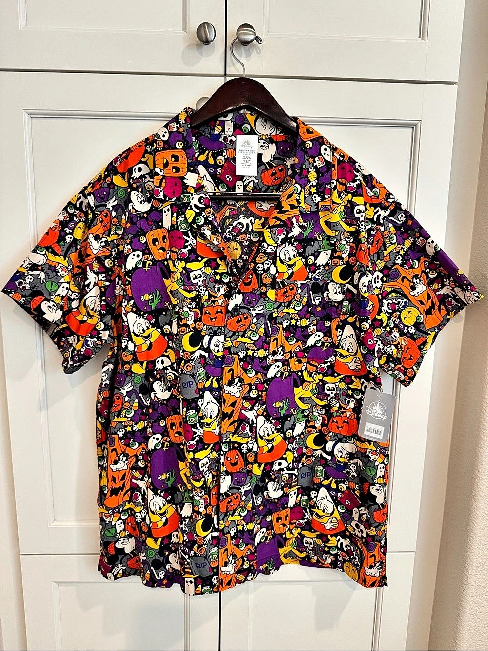 Disney Mickey and Friends Halloween Costumes Allover Print Woven Button-Up Print